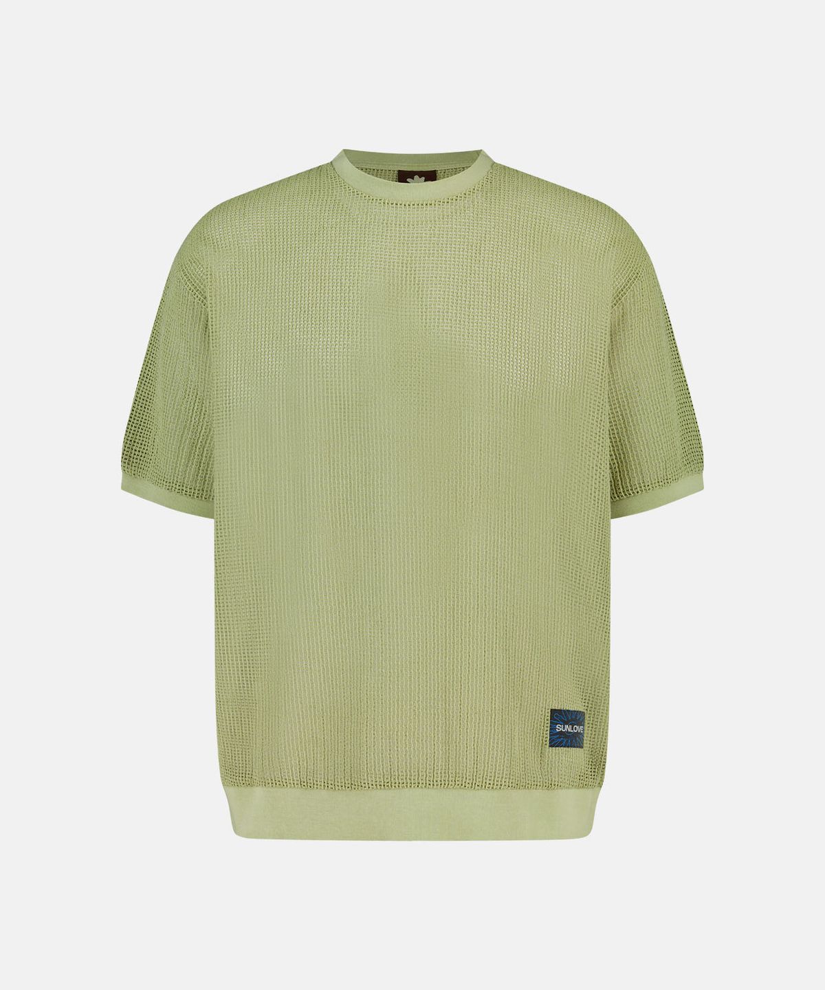 썬러브투어(SUNLOVETOUR) Overdyed Mesh Tee Green