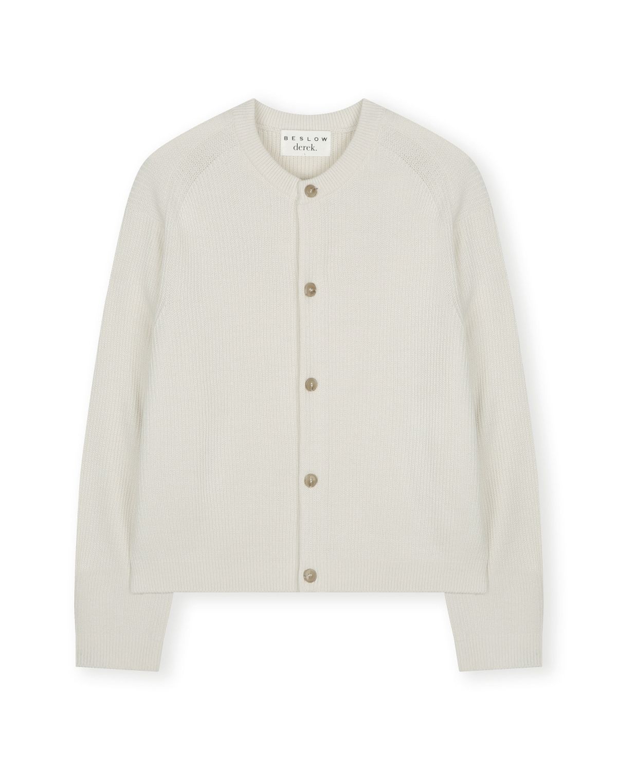 비슬로우(BESLOW) [비슬로우X데릭]CREW NECK SHORT CARDIGAN IVORY