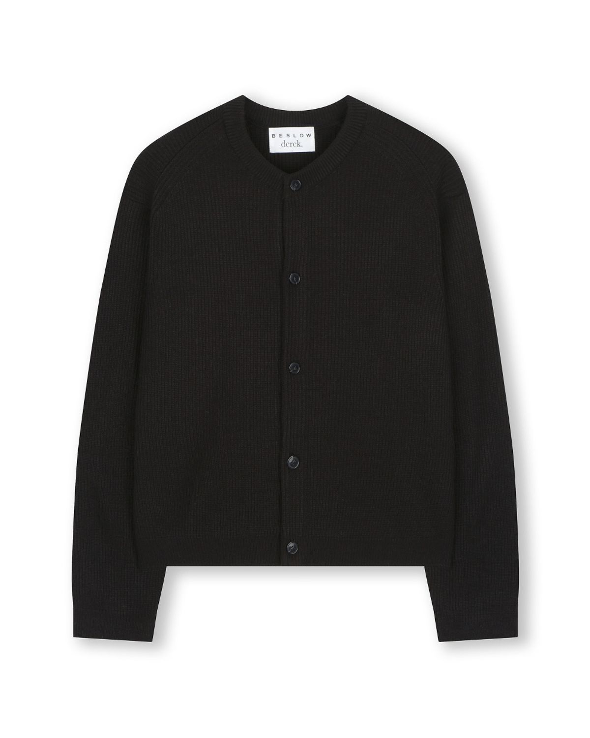 비슬로우(BESLOW) [비슬로우X데릭]CREW NECK SHORT CARDIGAN BLACK