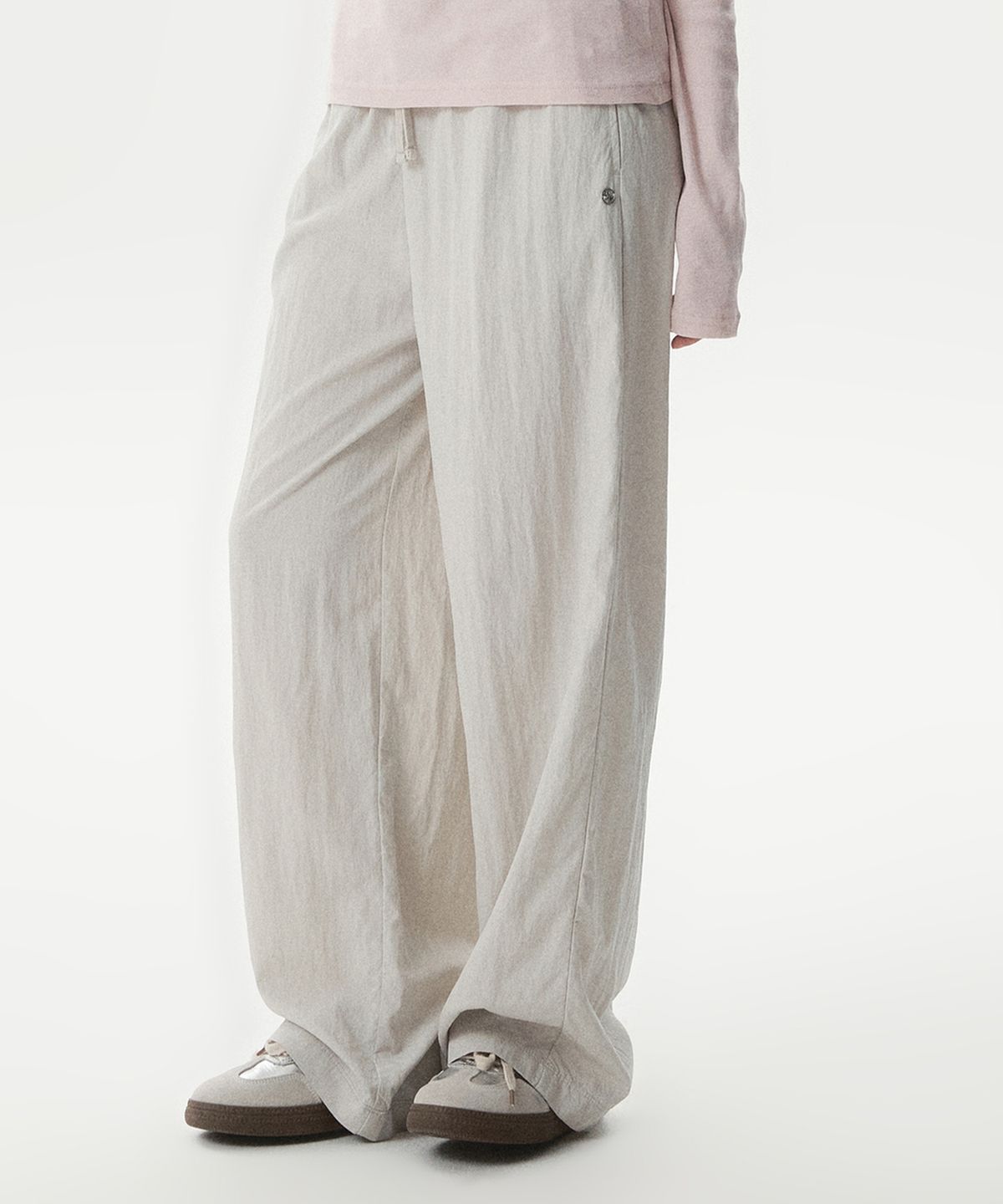 후아유(WHO.A.U) Rayon Nylon Wide Pants(F) / WHTAG2531F