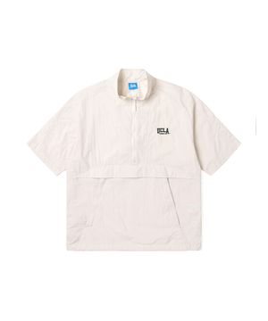 남여공용 경량 반팔 하이넥 아노락[O-WHITE](UA3UJ98_33)