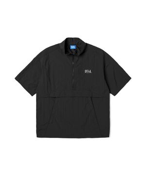 남여공용 경량 반팔 하이넥 아노락[BLACK](UA3UJ98_39)