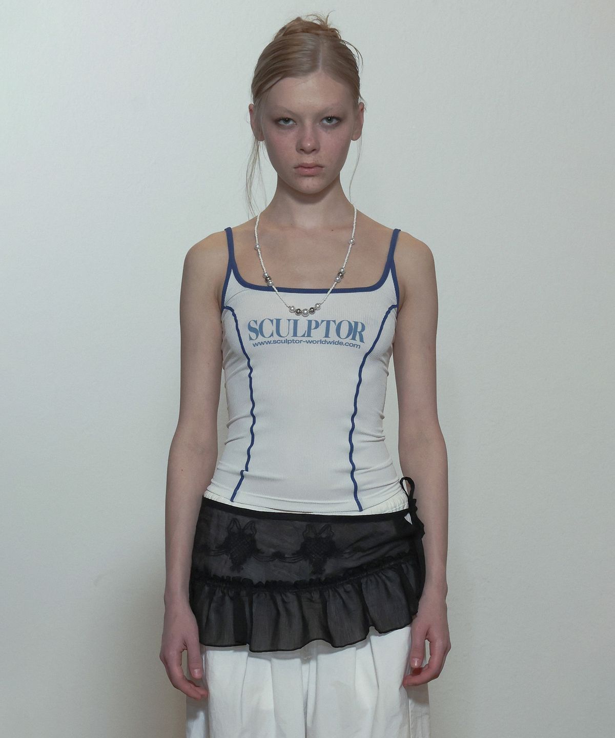 스컬프터(SCULPTOR) Classic Tank Top White