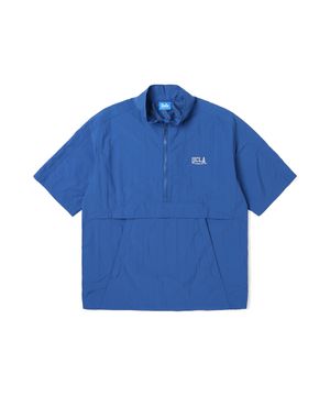 남여공용 경량 반팔 하이넥 아노락[BLUE](UA3UJ98_43)