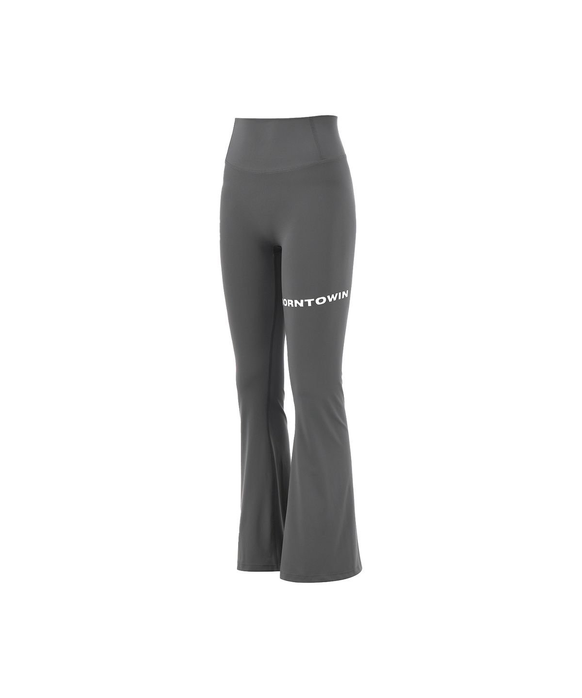 본투윈(BORN TO WIN) W LOGO BOOTS CUT LEGGINGS [GREY]