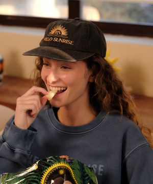 Washed OG Logo 6Panel Cap_Charcoal(VTG Pink)