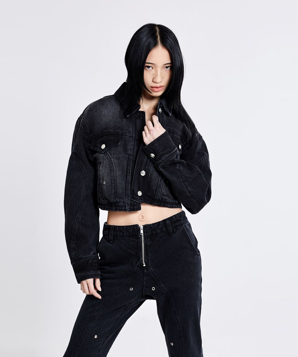 MUSINSA公式 | 51PERCENT FOR WOMAN Tunnel Lining denim jacket