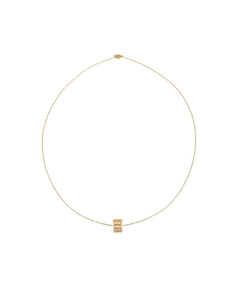 Mesh ring Necklace - Gold