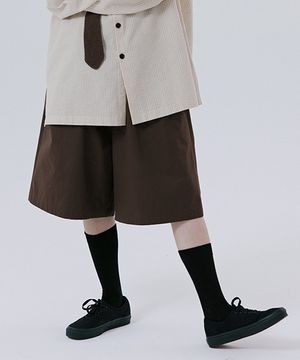 유니섹스 버뮤다 팬츠 브라운