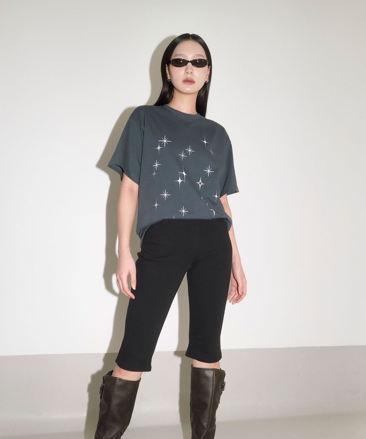 헤레틱(HERETIC) STARLIGHT T-SHIRT / charcoal