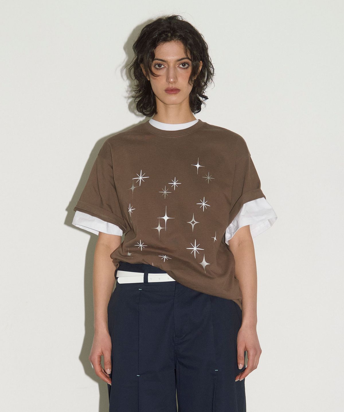 헤레틱(HERETIC) STARLIGHT T-SHIRT / cocoa
