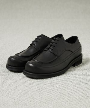[수제제작] 볼치 라인 더비슈즈 (블랙)