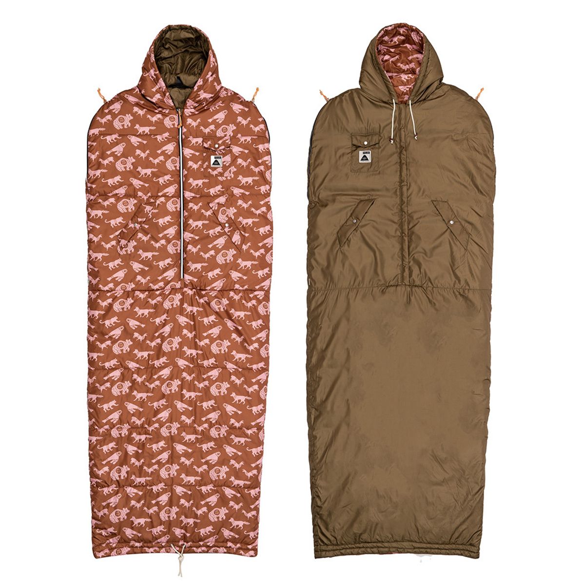 폴러스터프(POLERSTUFF) 양면 냅색 CRITTER BROWN