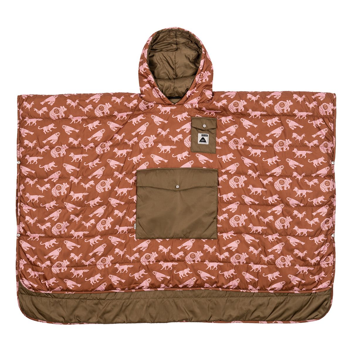 폴러스터프(POLERSTUFF) 양면 판초 CRITTER BROWN