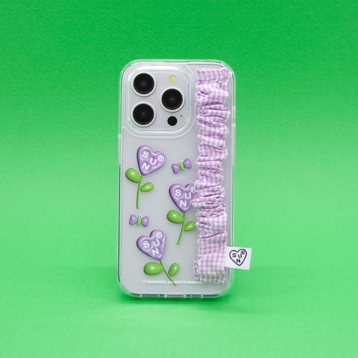세컨드유니크네임(SECOND UNIQUE NAME) SUN CASE CHECK GOBULL BAND PURPLE
