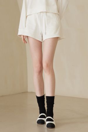 엔타르티카 스웻 쇼츠 화이트