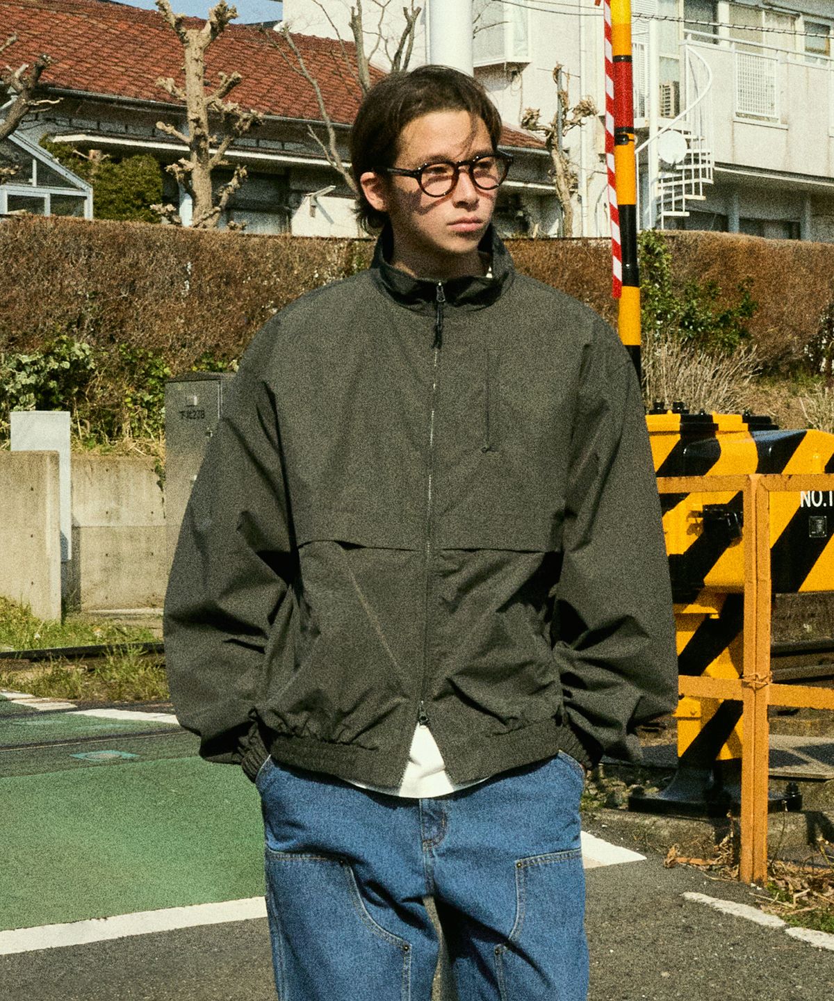 미니멀프로젝트(MINIMALPROJECT) 스테디 우븐 집업 자켓 MJK109 [KAHKI]