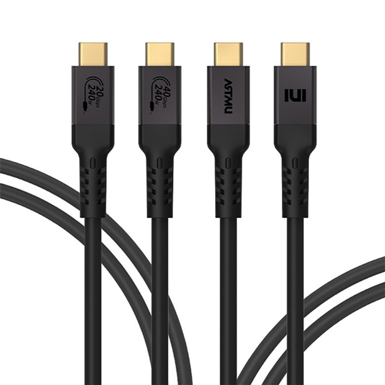 USB-IF 인증 USB4 240W 5A C타입 PD 케이블 2m