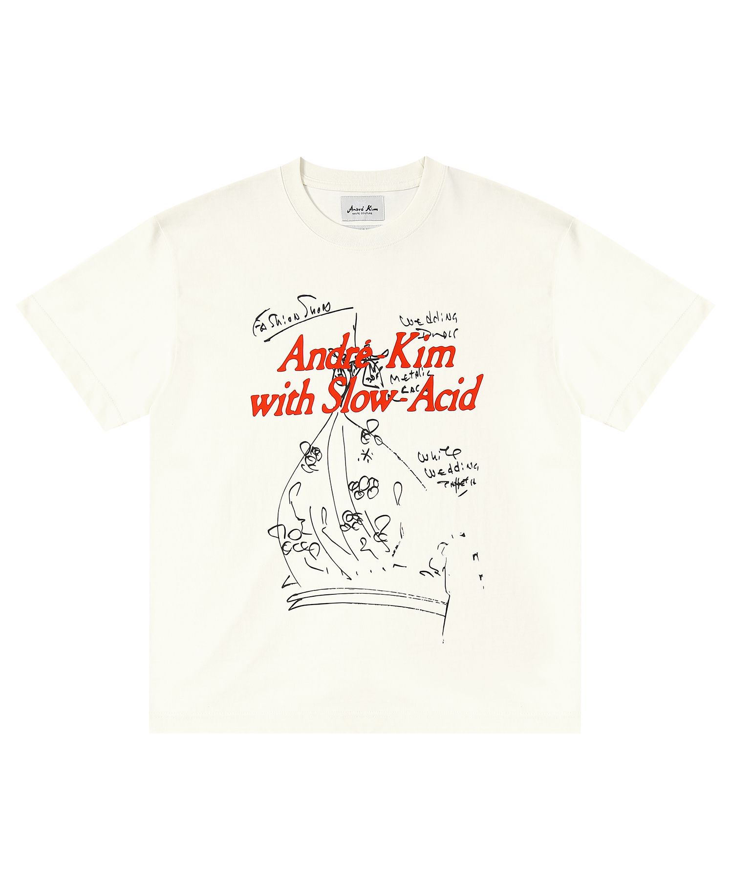 ◆24SS ANDRE KIM X SLOWACID ROUGH SKETCH Tシャツ◆ MUSINSA | SLOWACID Andre Kim X Slow Acid Rough Sketch Short