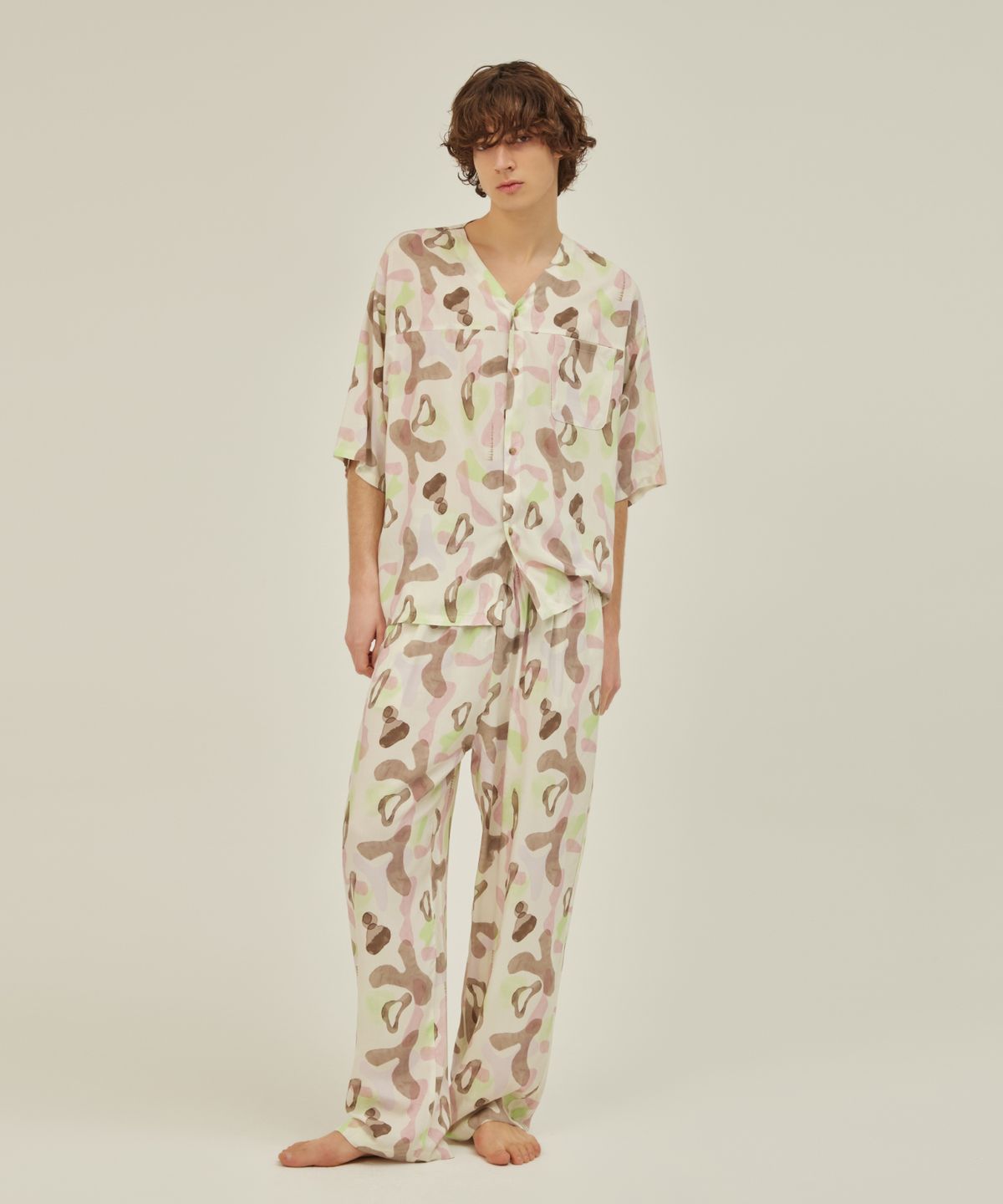 아템포(ATEMPO) COZY PAJAMA SET_arc beige
