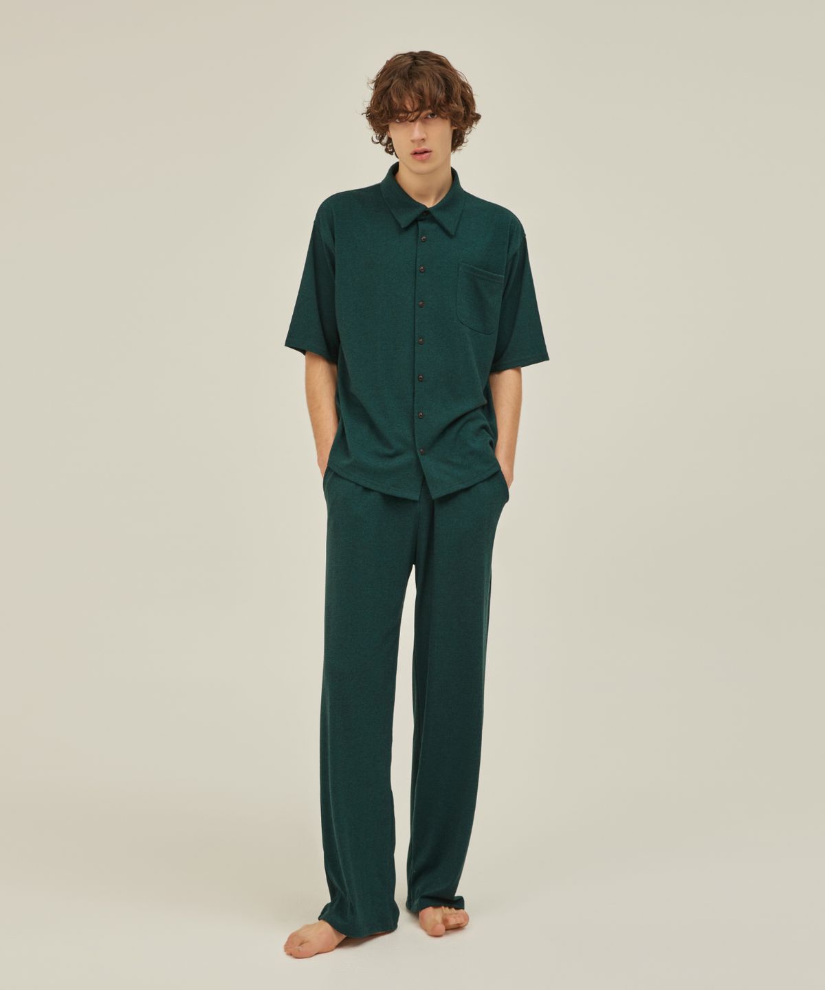 아템포(ATEMPO) FIRST PAJAMA SET_deep green (men)
