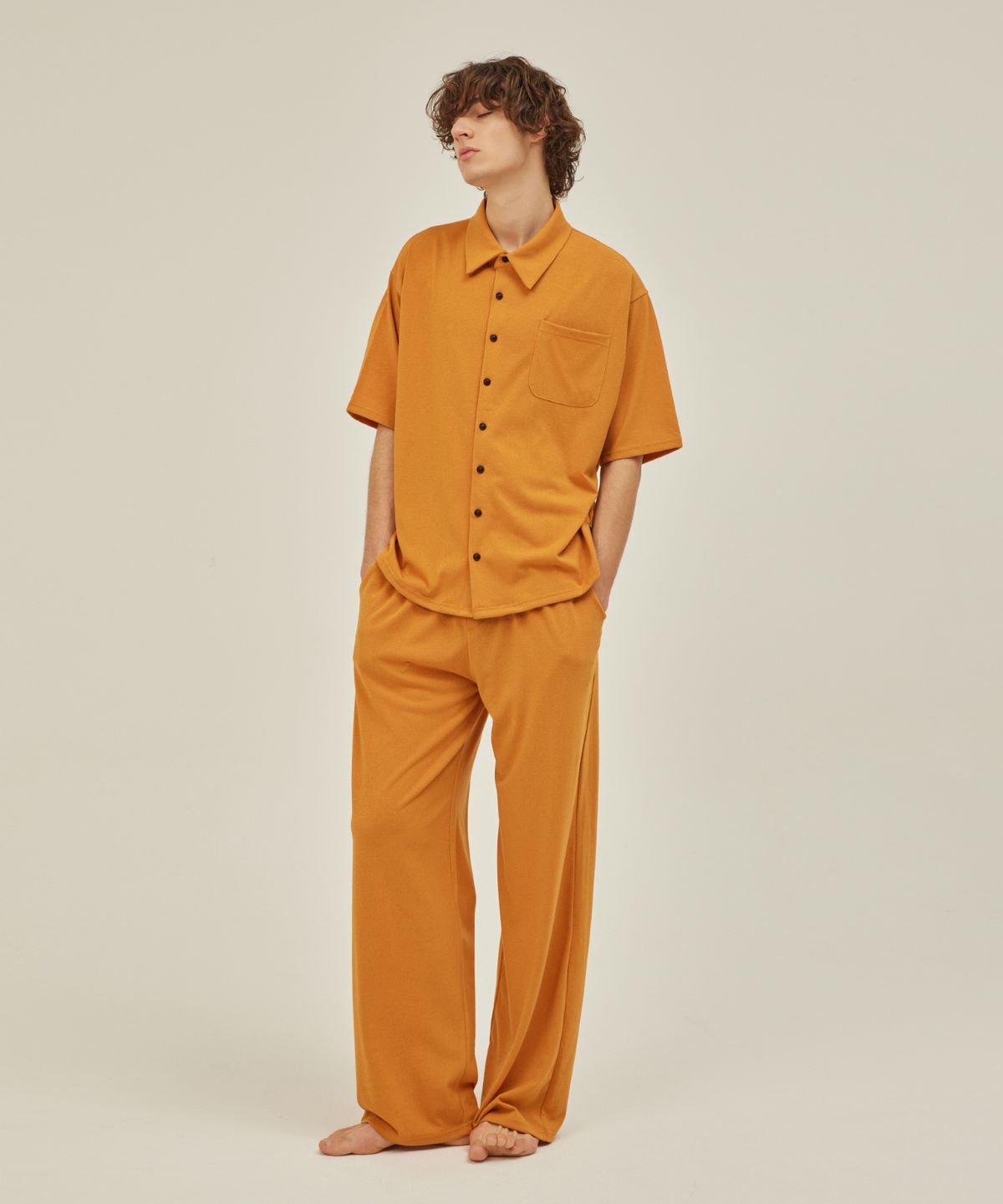 아템포(ATEMPO) FIRST PAJAMA SET_mustard (men)