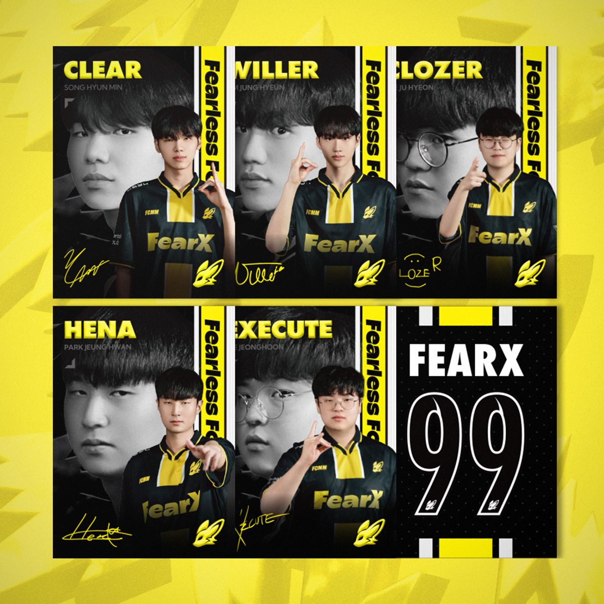 BNK 피어엑스(BNK FEARX) FearX Sports Cards: 24 LCK Spring
