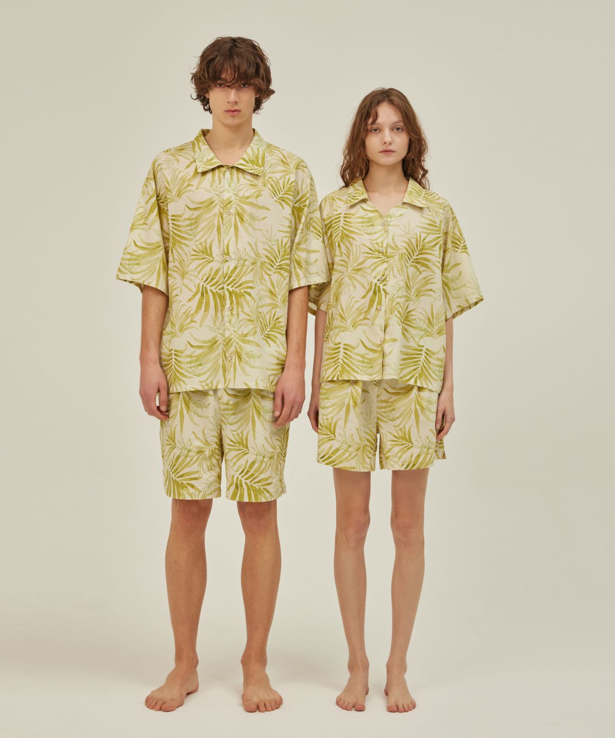 아템포(ATEMPO) BALI PAJAMA COUPLE SET_lime green