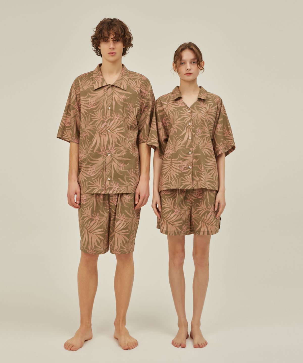 아템포(ATEMPO) BALI PAJAMA COUPLE SET_pink Sunset