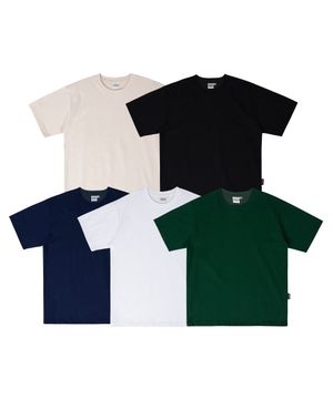 [바이오 컴팩트 후가공] 오버핏 반팔티셔츠 6 Colors