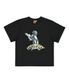 트러블 피잉 키즈  프린팅 티셔츠_블랙