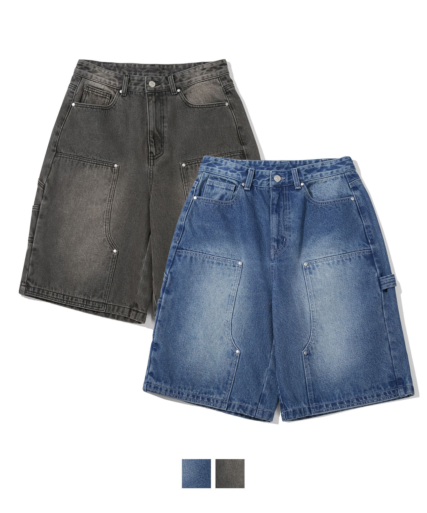 MUSINSA | Codegraphy Carpenter Denim Shorts_2COLOR