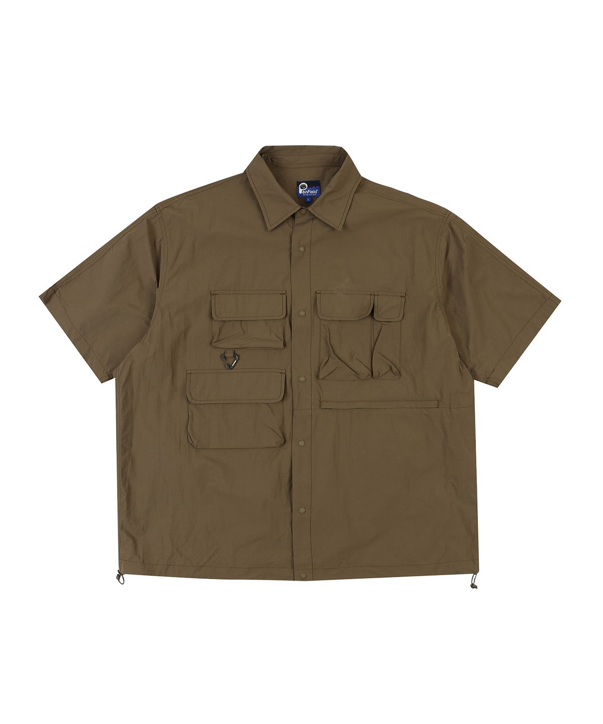 펜필드(PENFIELD) MULTI POCKET PACKABLE HALF SHIRTS BROWN_FQ2WR40U