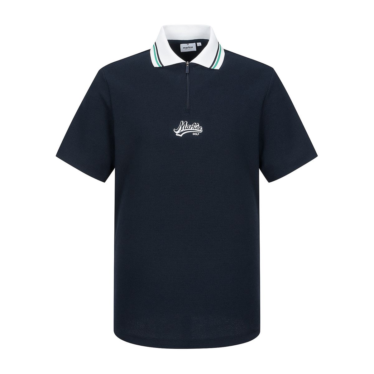 마틴골프(MARTINE GOLF) Half Zip-up Polo Shirts_Navy (Men)