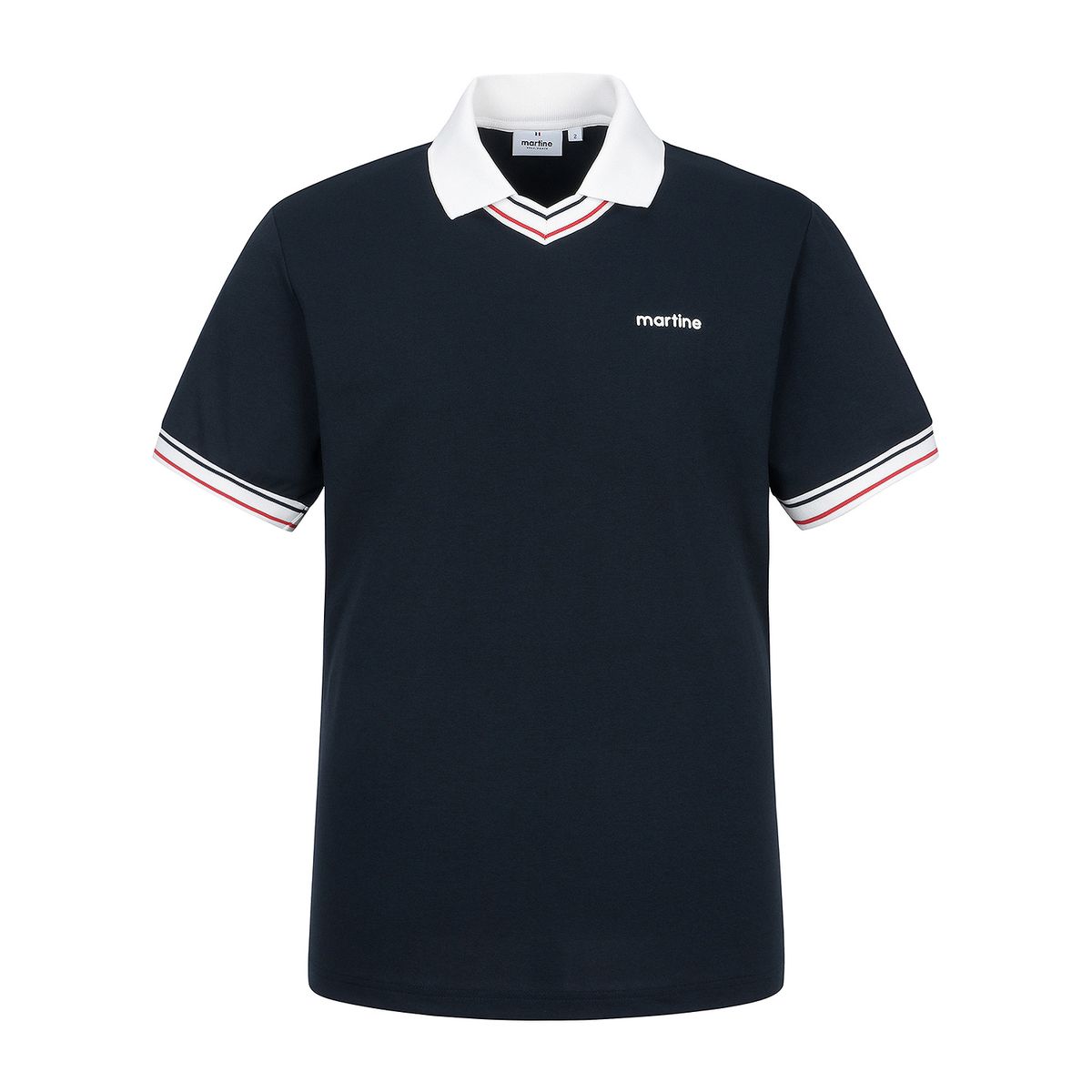 마틴골프(MARTINE GOLF) V Neck Polo Shirts_Navy (Men)
