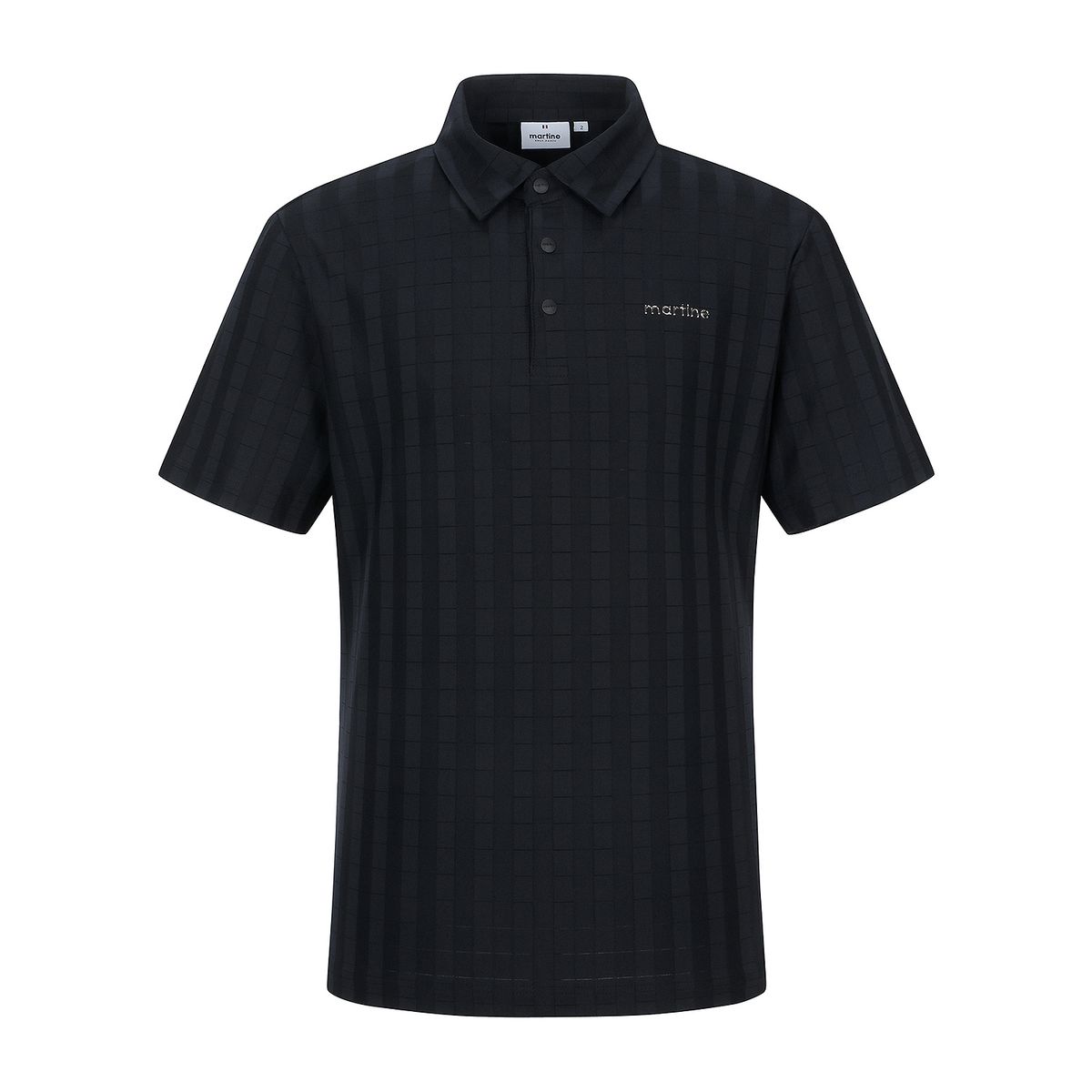 마틴골프(MARTINE GOLF) Slim Fit Polo Shirts_Black (Men)