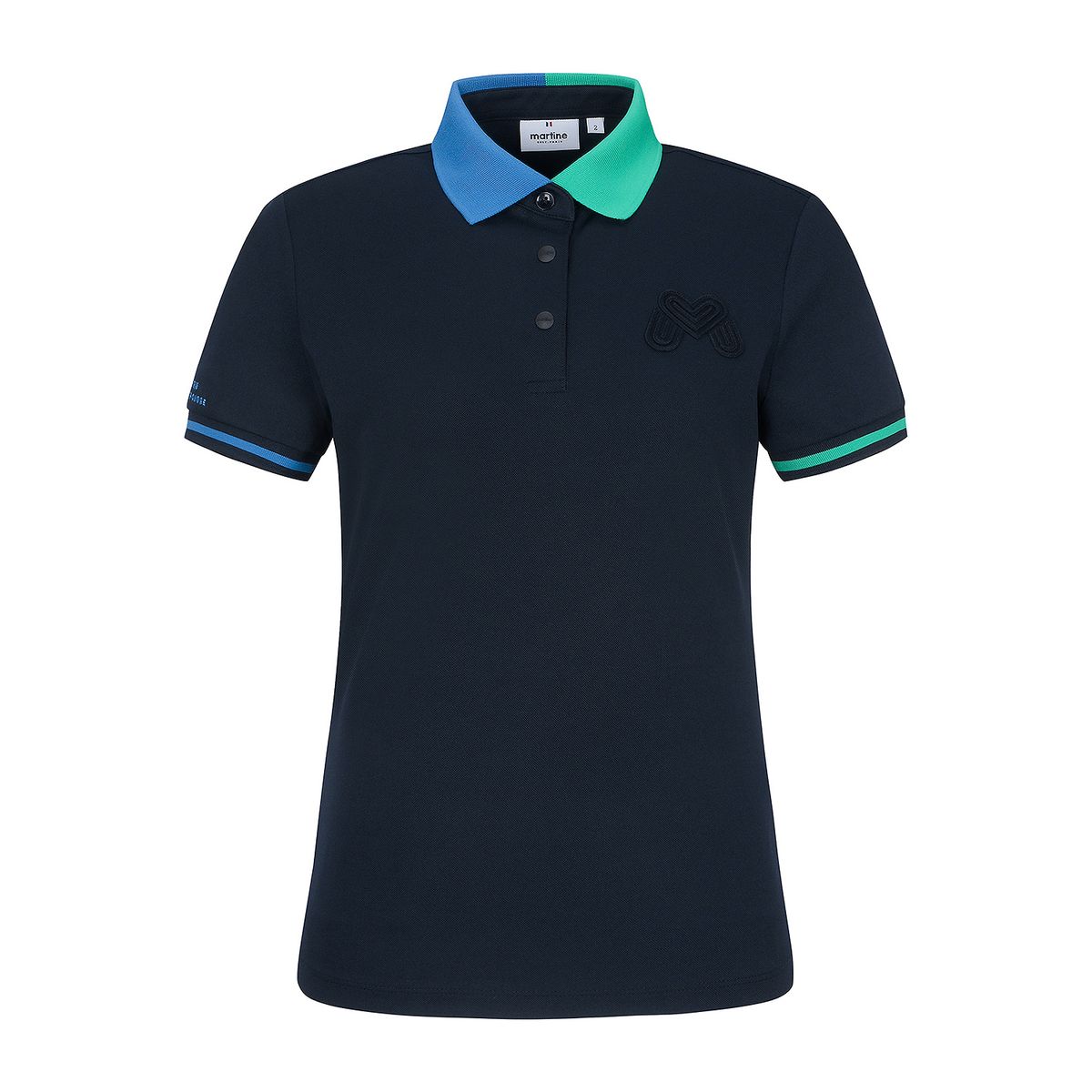 마틴골프(MARTINE GOLF) Half&Half Collar Polo Shirts_Navy