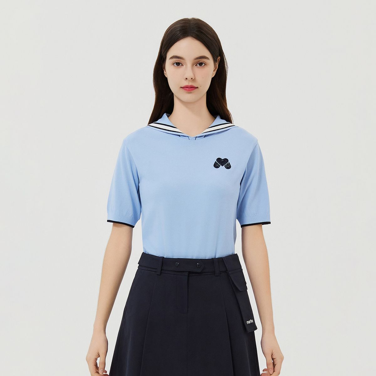 마틴골프(MARTINE GOLF) Martine Sailor Collar Knit_S/Blue
