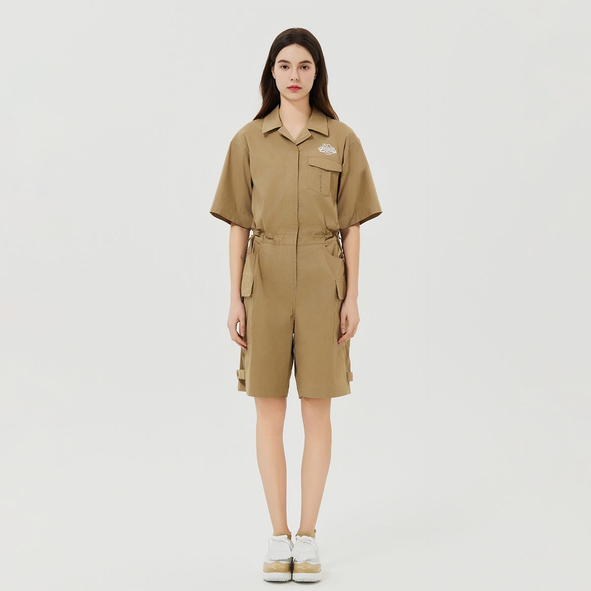 마틴골프(MARTINE GOLF) Back Martine Logo Jumpsuit_Beige