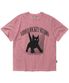 냥이가 지켜보고 있다 티셔츠 [핑크]