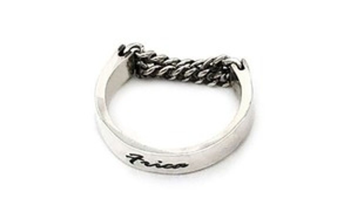 프리카 주얼리(FRICA JEWELRY) 더블 체인 링