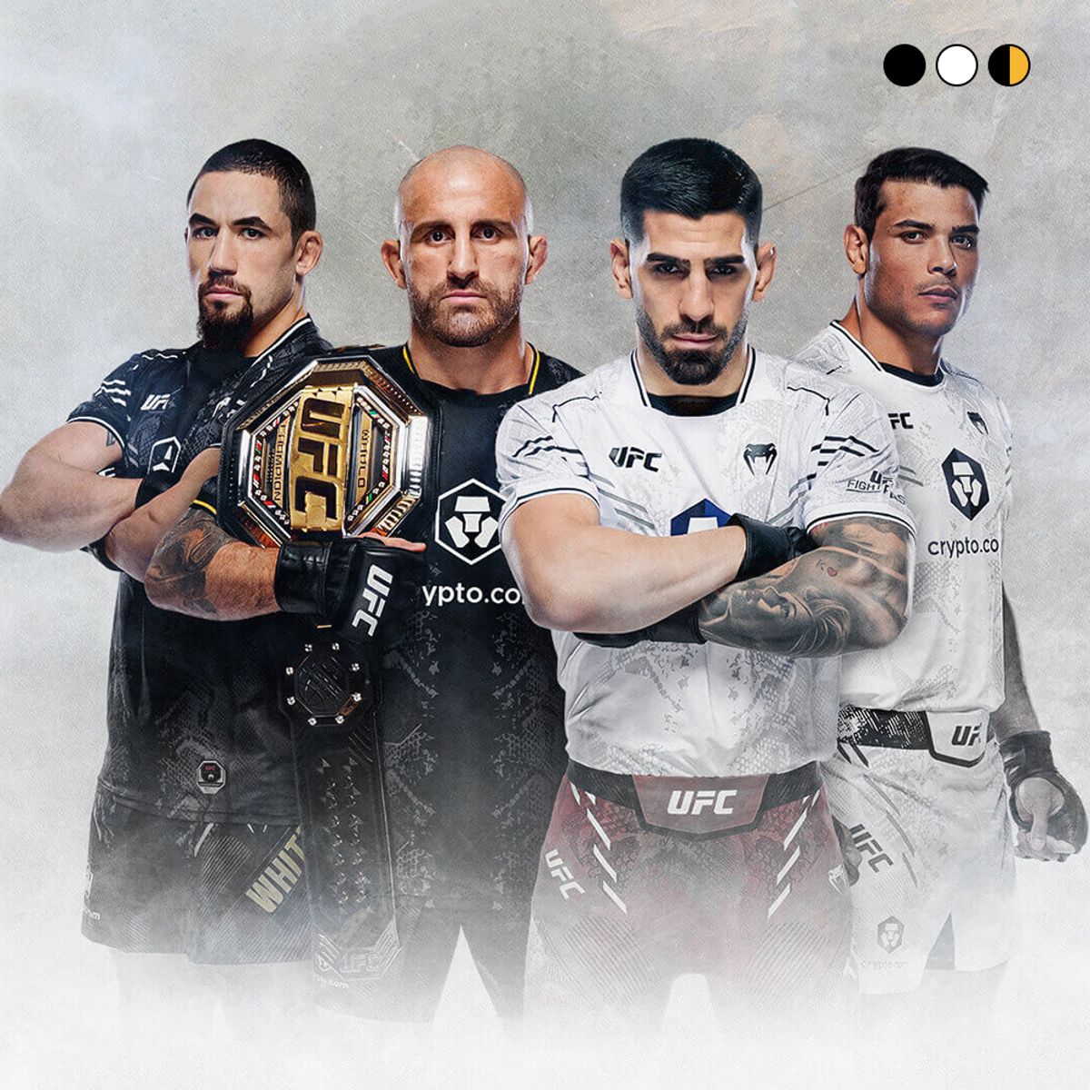유에프씨 베넘(UFC VENUM) UFC 베넘 어쎈틱 파이트 나이트 2.0 워크아웃 드라이테크 반팔티셔츠