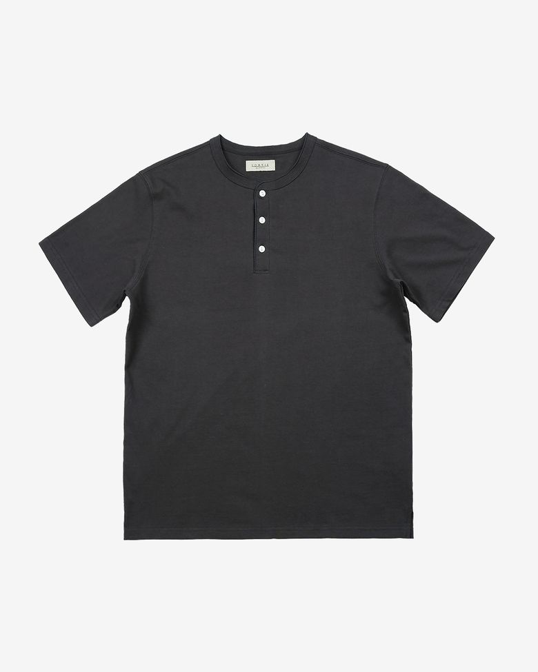 Utility Henly neck T-Shirts (Charcoal)