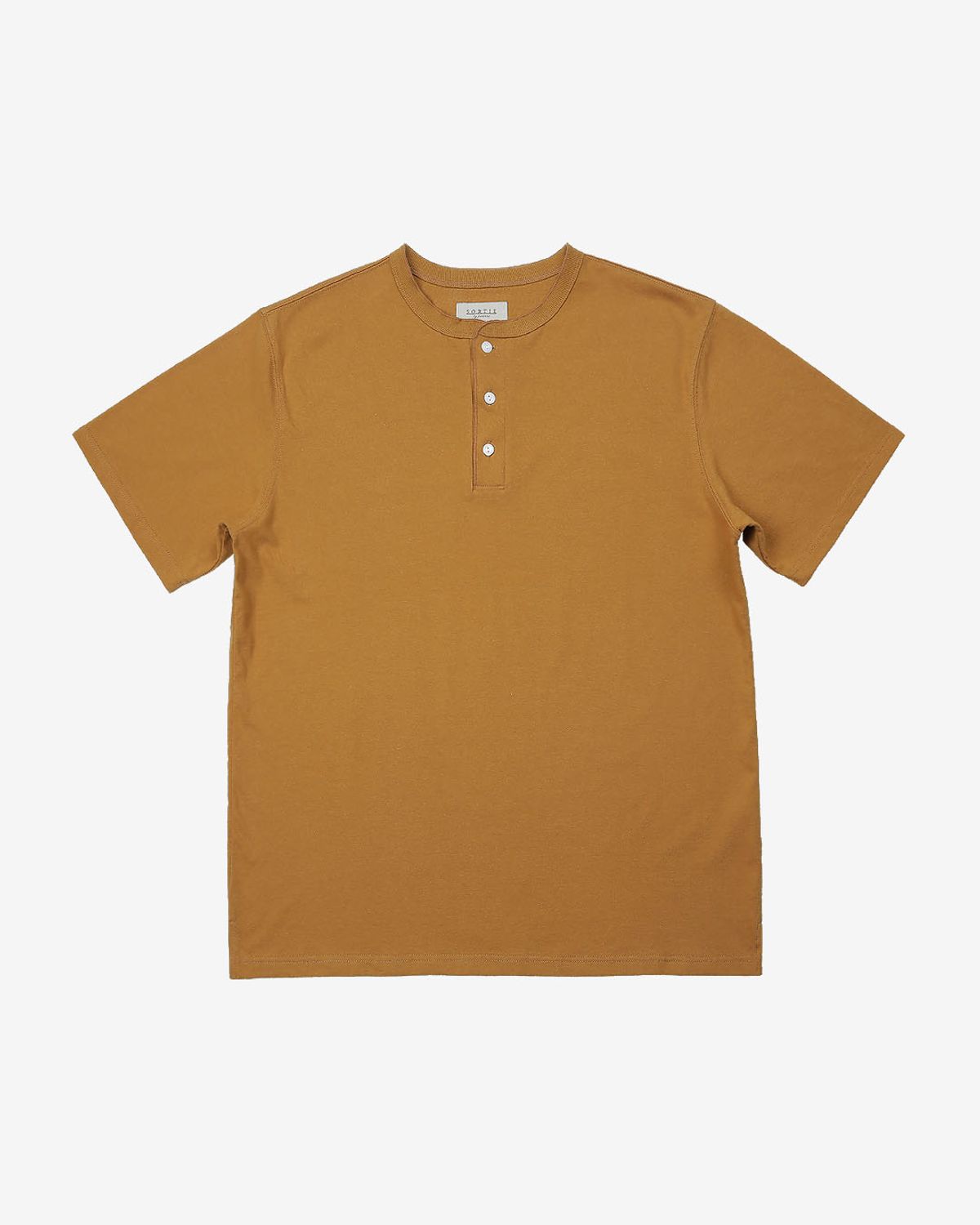 솔티(SORTIE) Utility Henly neck T-Shirts (Mustard)