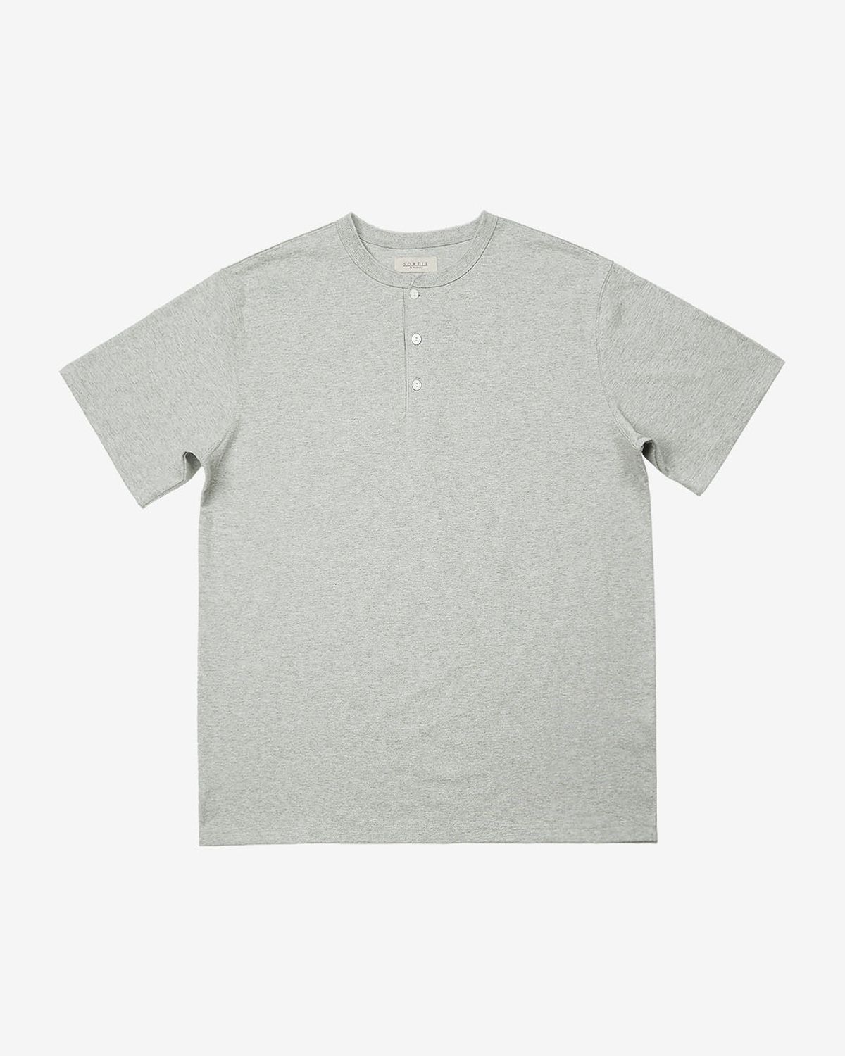 솔티(SORTIE) Utility Henly neck T-Shirts (Gray)