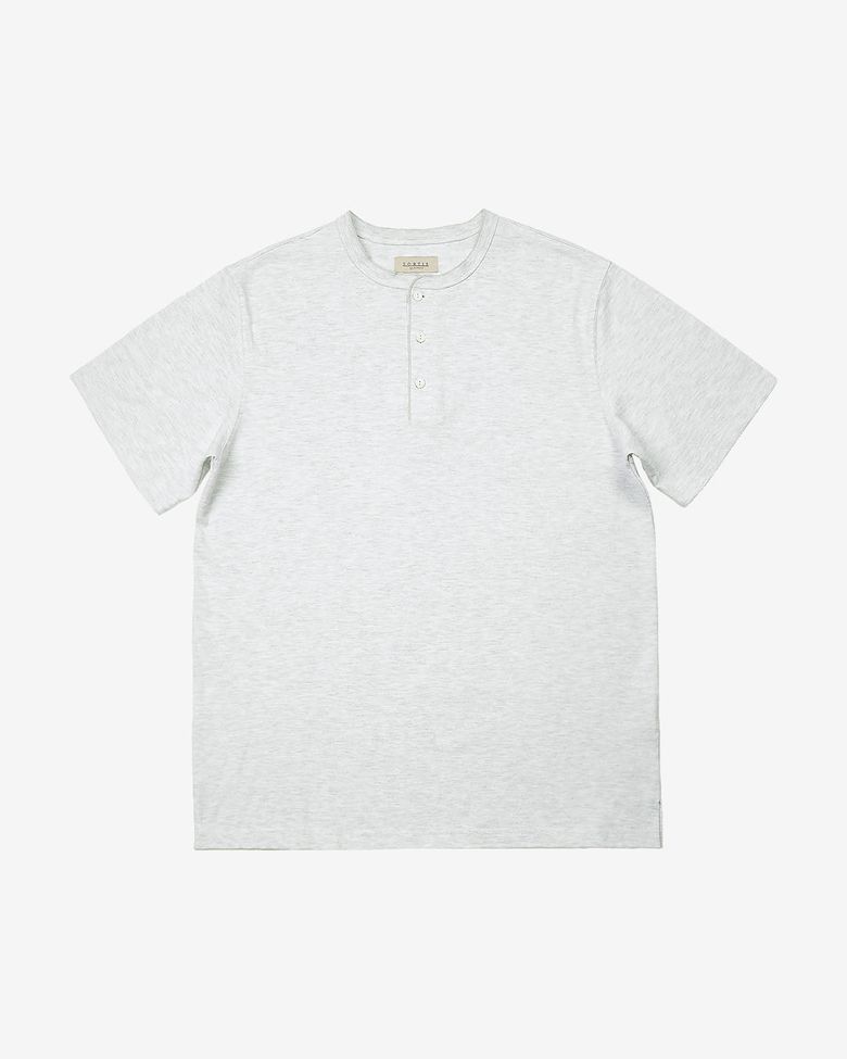 Utility Henly neck T-Shirts (White)
