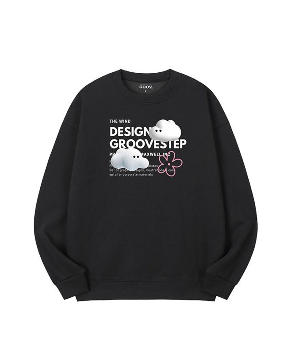 그루브스텝(GROOVESTEP) cloud 맨투맨 티셔츠 M0082