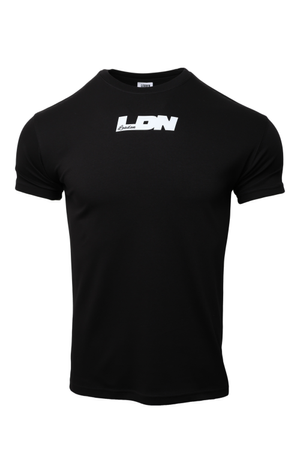 LDN 로고 머슬핏 반팔티셔츠 [블랙]