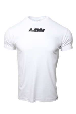 LDN 로고 머슬핏 반팔티셔츠 [화이트]