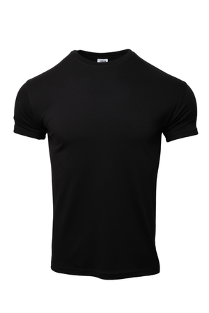 무지 머슬핏 반팔티셔츠 [블랙]